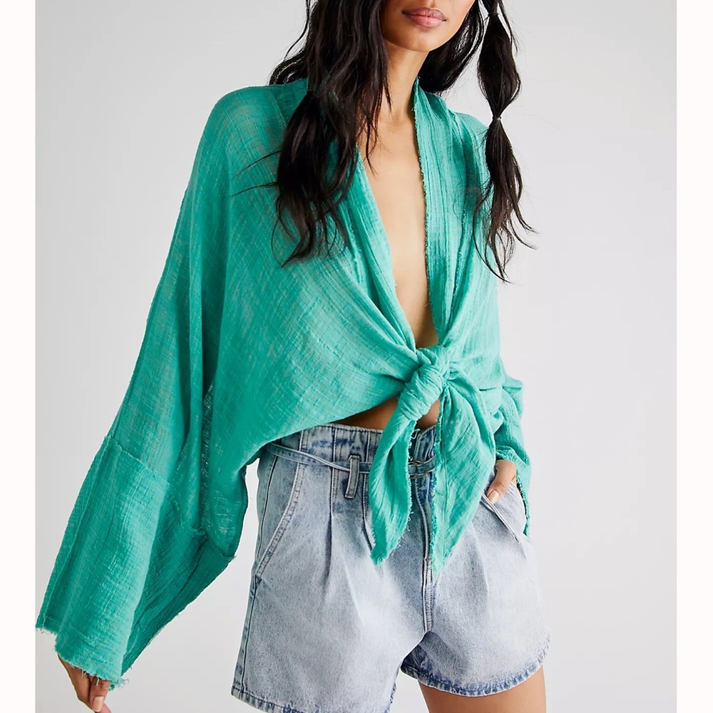 FP One Azalea Kimono in Vert De Mer / Turquoise